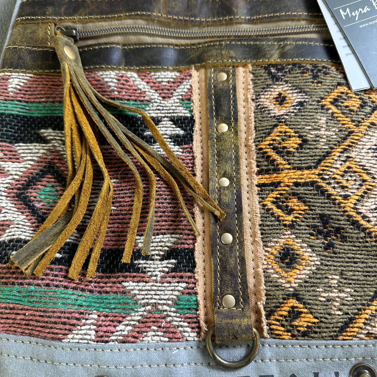 Myra Bag New w Tags Package Backpack Rigaud Rail Rug Canvas Southwest tribal