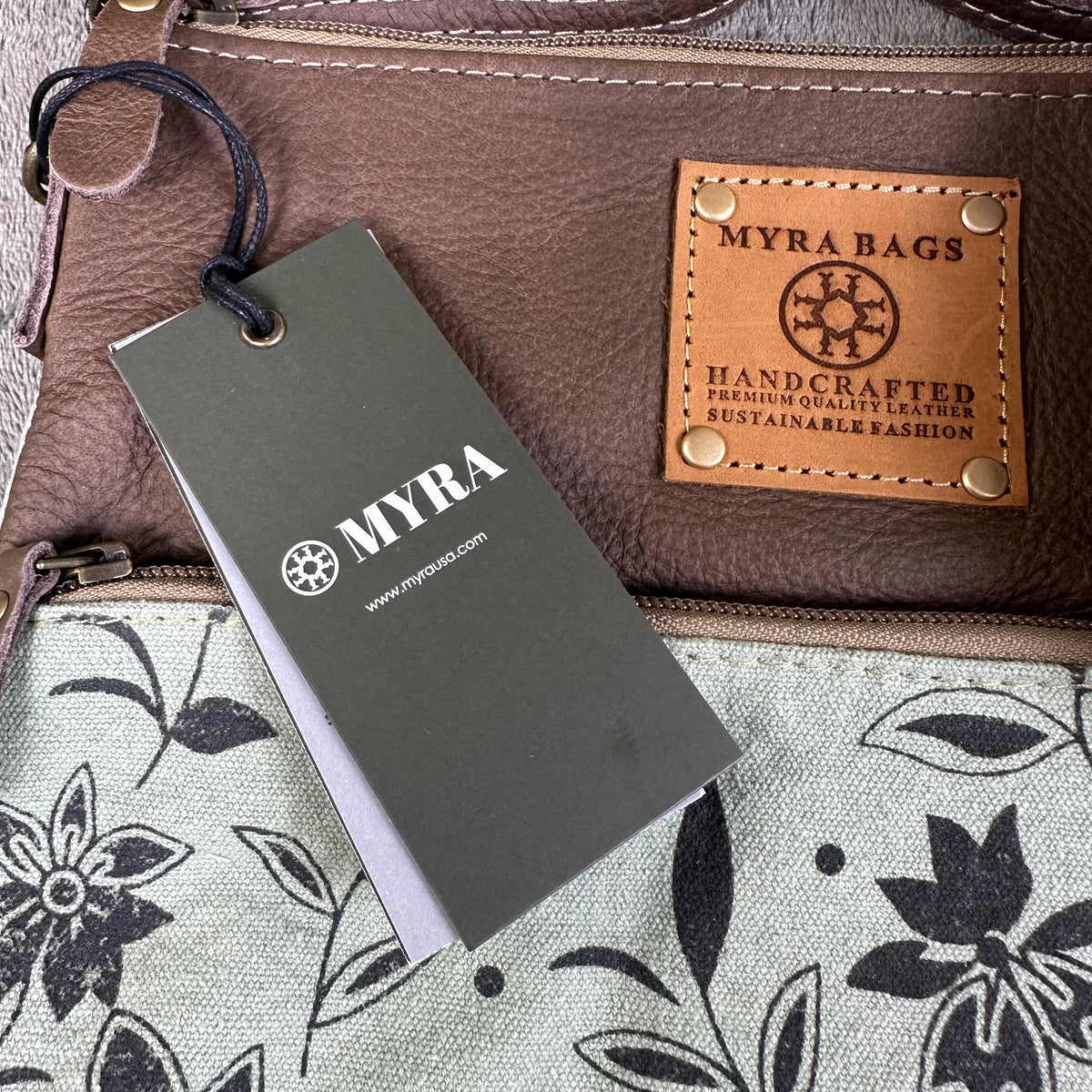 Myra Bag Crossbody Leather Canvas  Wild Print Trail Crossbody Boho Western 3 designs