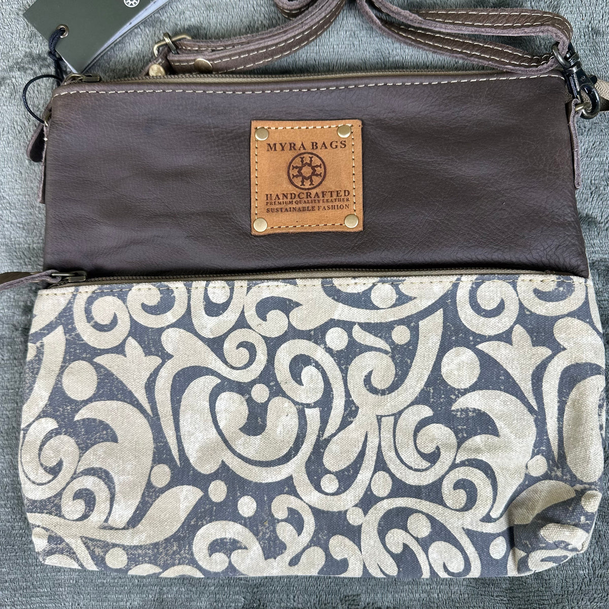 Myra Bag Crossbody Leather Canvas  Wild Print Trail Crossbody Boho Western 3 designs