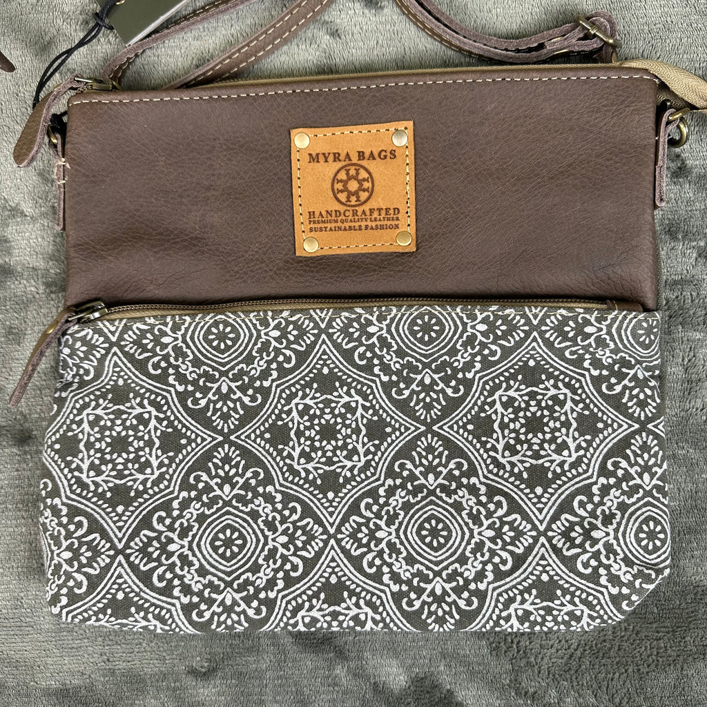 Myra Bag Crossbody Leather Canvas  Wild Print Trail Crossbody Boho Western 3 designs