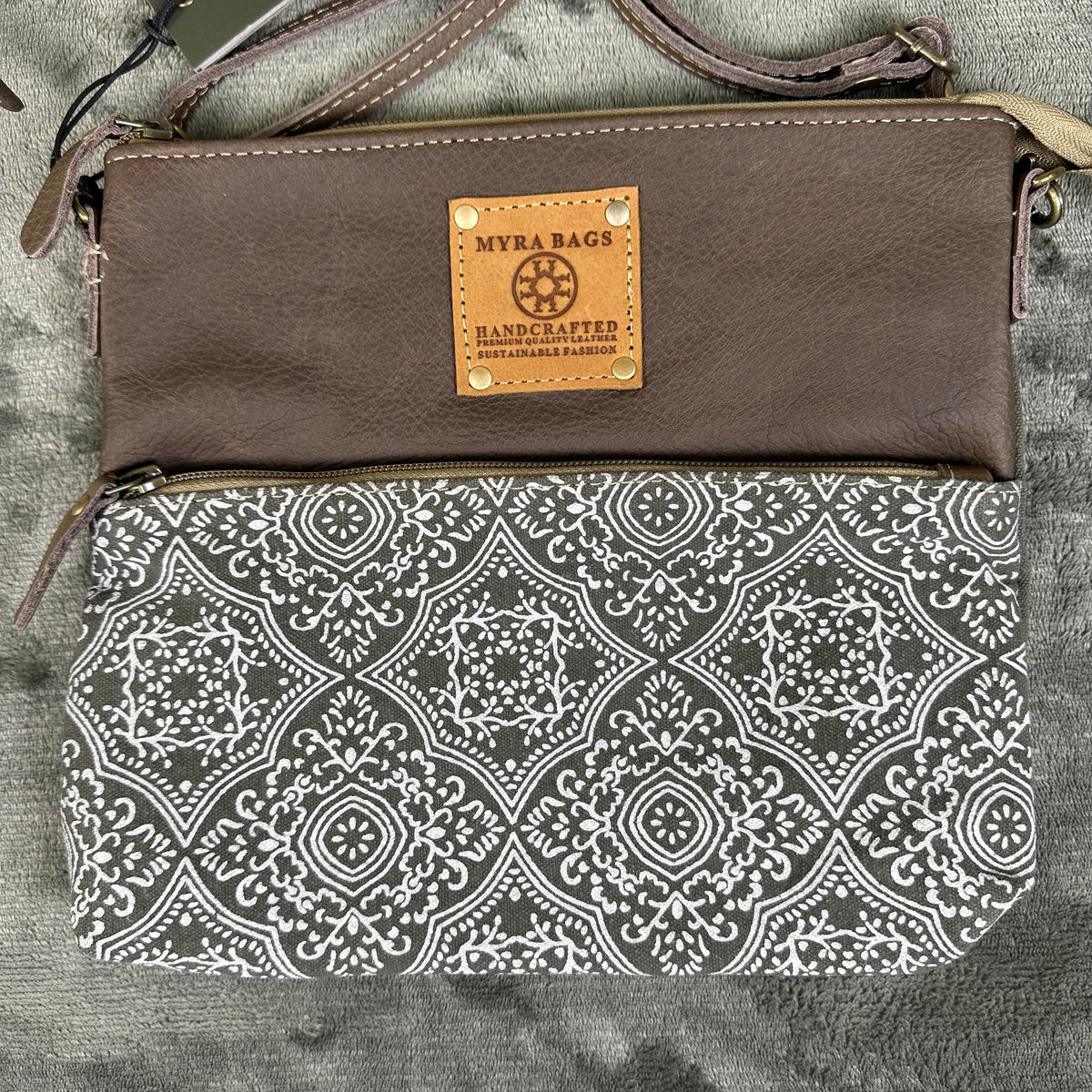 Myra Bag Crossbody Leather Canvas  Wild Print Trail Crossbody Boho Western 3 designs