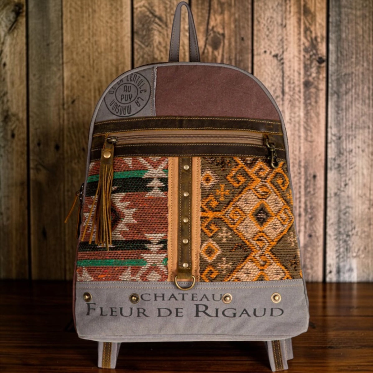Myra Bag New w Tags Package Backpack Rigaud Rail Rug Canvas Southwest tribal